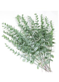 Mordely lovely Artificial Eucalyptus Green Leaves Green Tree Branches Decoration Home Decorations Wedding Flower Arrangement Greenery Artificial Fake Flowers Realistic Flower Home Garden Decorating  - Image 5