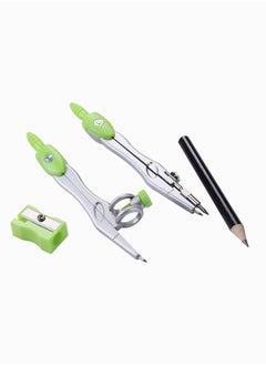 SYOSI Math Geometry Kit Sets 10 Piece Student Supplies with Shatterproof Storage Box, Includes Rulers, Protractor, Compass, Eraser, Pencil Sharpener, Lead Refills, Pencil, for Drafting and Drawings  - Image 4