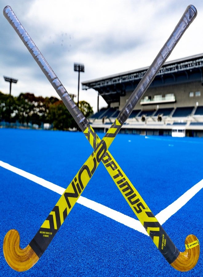 Optimus® Ninja FX1 Hockey Stick 33 Inch for Juniors in Tetron Cover - Carbon & Fiber Glass with Laminated Head - Image 1