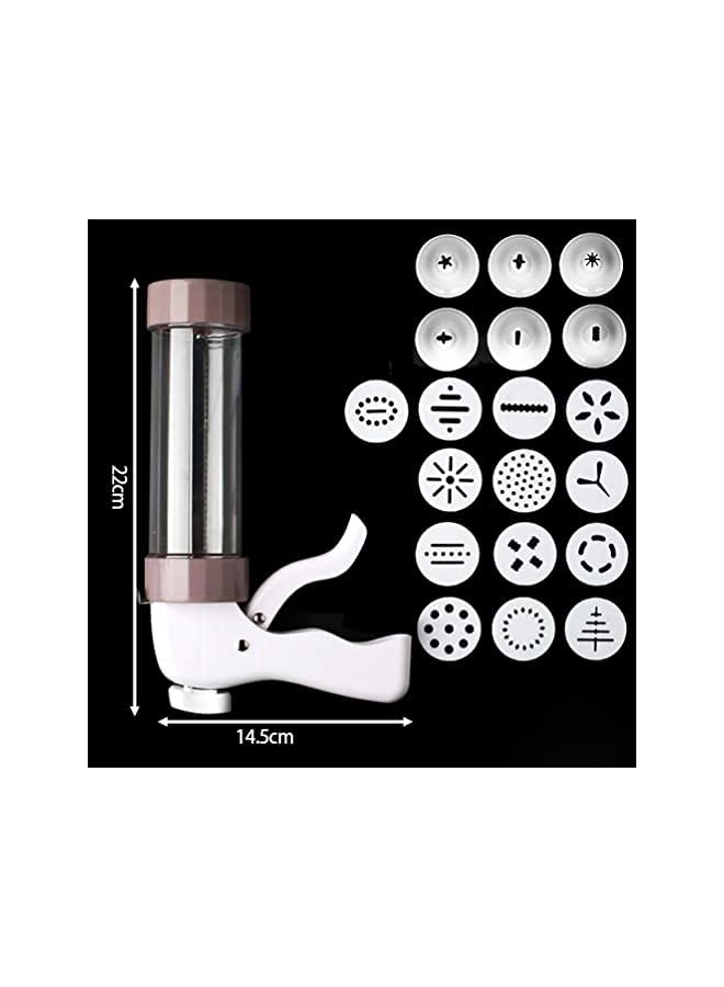 S-TOP Cookie Press Gun Kit,DIY Cookie Maker with 13 Discs and 6 Icing Tips for Biscuit Maker and Decoration,Cakes Decorating For Any Holidays - Image 3