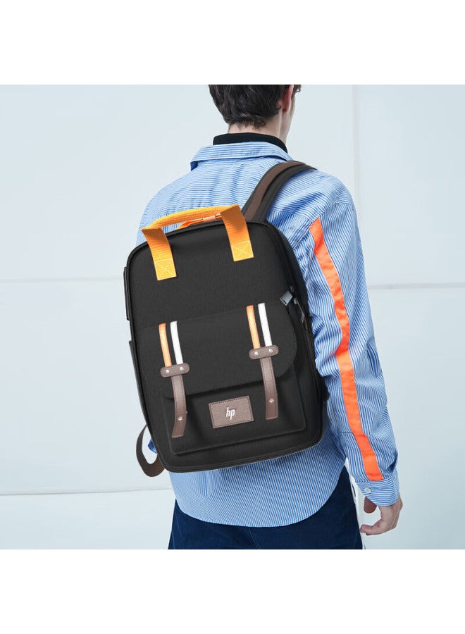 Hp Backpack Business Laptop Bag For Men, 15.6-inch Computer Bag, Student Schoolbag, Waterproof And Wear-resistant Travel Bag - Image 2