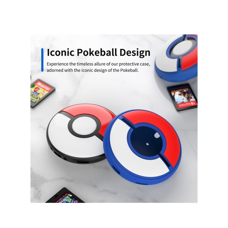 SOLARAE Protective Case for Pokémon GO Plus +, Water-proof Silicone Protective Case with Excellent Tactile Sensation, Protective Hard Case with Hand Strap, TPU Shockproof Protective Cover Case - Image 4