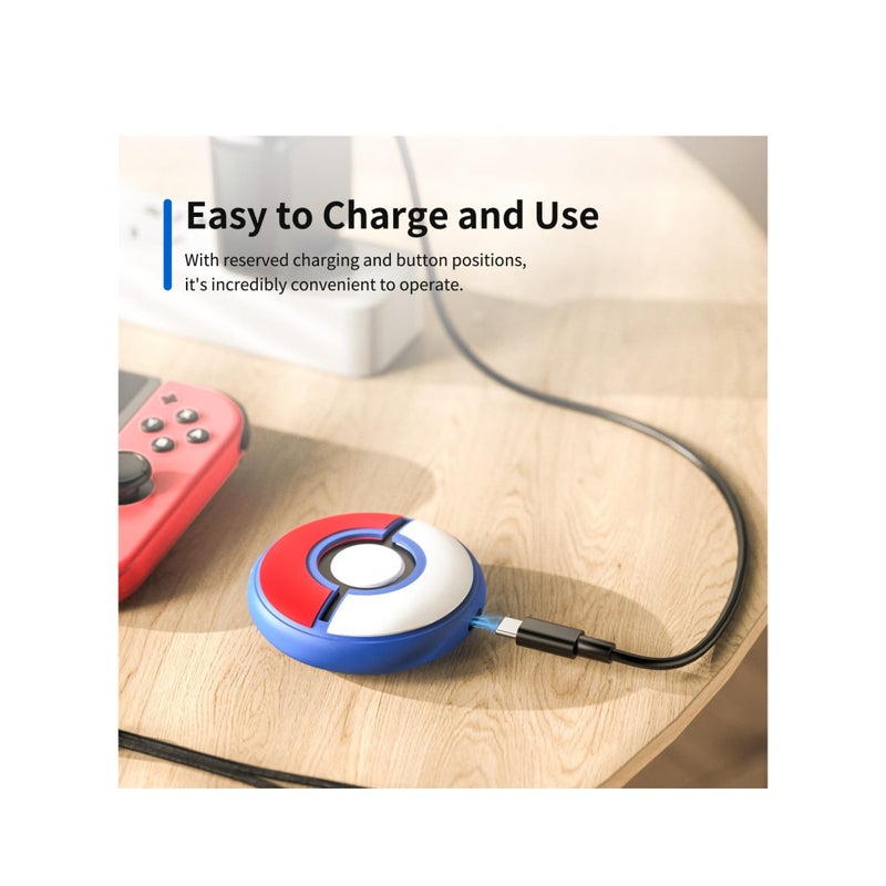 SOLARAE Protective Case for Pokémon GO Plus +, Water-proof Silicone Protective Case with Excellent Tactile Sensation, Protective Hard Case with Hand Strap, TPU Shockproof Protective Cover Case - Image 3