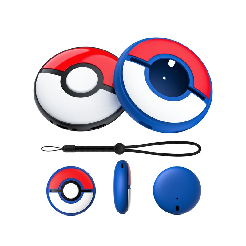 SOLARAE Protective Case for Pokémon GO Plus +, Water-proof Silicone Protective Case with Excellent Tactile Sensation, Protective Hard Case with Hand Strap, TPU Shockproof Protective Cover Case - Image 1