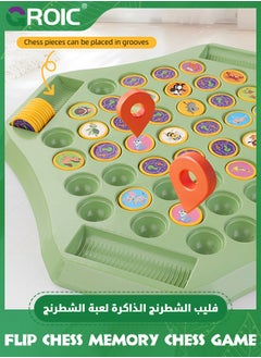 GROIC Animal Flip Chess Game, Memory Chess Game for Kids, Animal Flip Chess Chess Board Game, Creative Pair-up Memory Game Board, Educational Board Games for Kindergarten, Chess Board Game  - Image 4