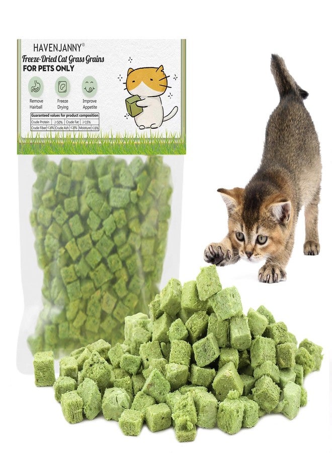 HavenJanny 120g Cat Grass Treats for Indoor Cats, Freezed Dried Cat Grass Teething Stick Snacks for Cats, Edible Feline Chew Toys for Hairball Control and Oral Health - Image 1