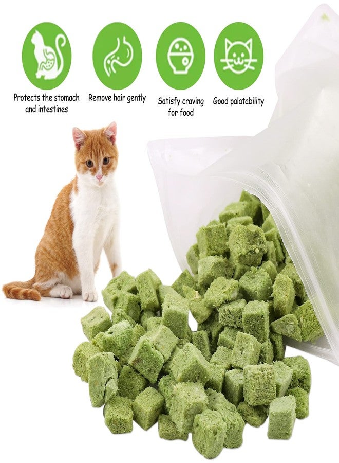 HavenJanny 120g Cat Grass Treats for Indoor Cats, Freezed Dried Cat Grass Teething Stick Snacks for Cats, Edible Feline Chew Toys for Hairball Control and Oral Health - Image 3