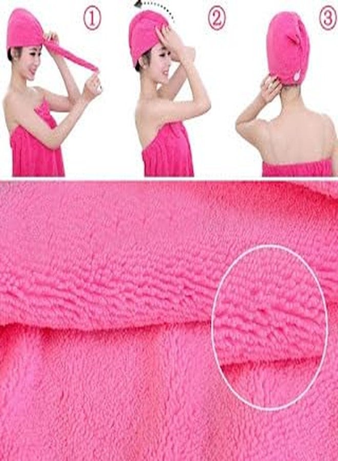 FEDDE Hair Towel Wrap Absorbent Drying Quick Dry Shower Caps Bathrobe Magic Warp Super Quick Drying Microfiber Bath Dry Cap Salon - Image 5
