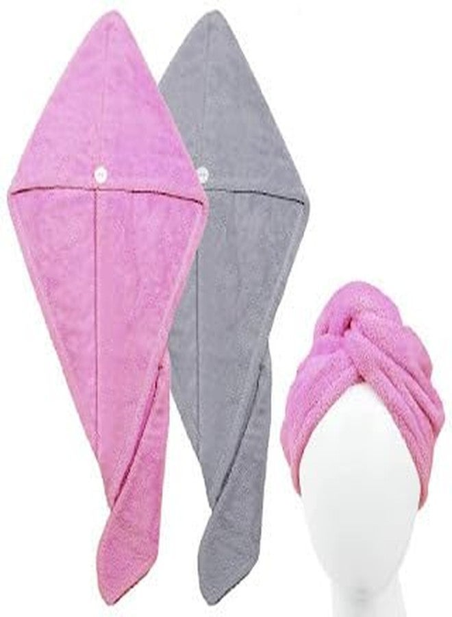 FEDDE Hair Towel Wrap Absorbent Drying Quick Dry Shower Caps Bathrobe Magic Warp Super Quick Drying Microfiber Bath Dry Cap Salon - Image 2