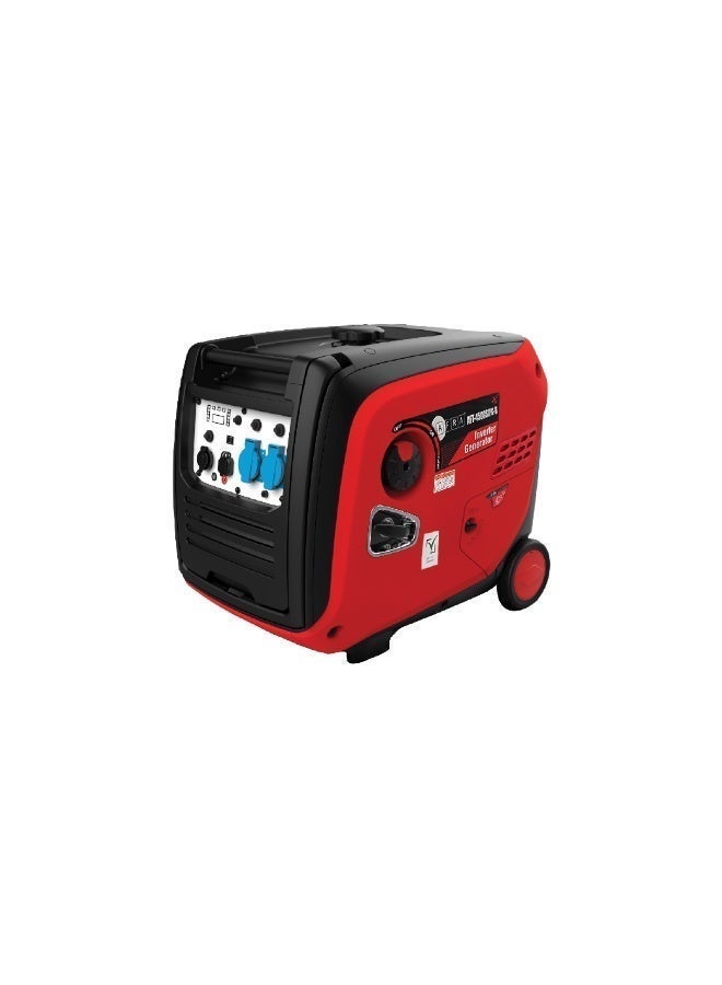 AFRA Silent Inverter Generator 4500W, 4KW Rated Power Petrol Generator, Remote Electric Start, Portable Backup Generator, Low Noise 68dB, 223cc Engine, 12L Fuel Tank, 1 Year Warranty, AFT-4500SIPG-B - Image 1