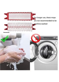 زفيف 4 حزمة microfibre swill pad متوافقة مع vileda ultramax mop microfiber.  - Image 4