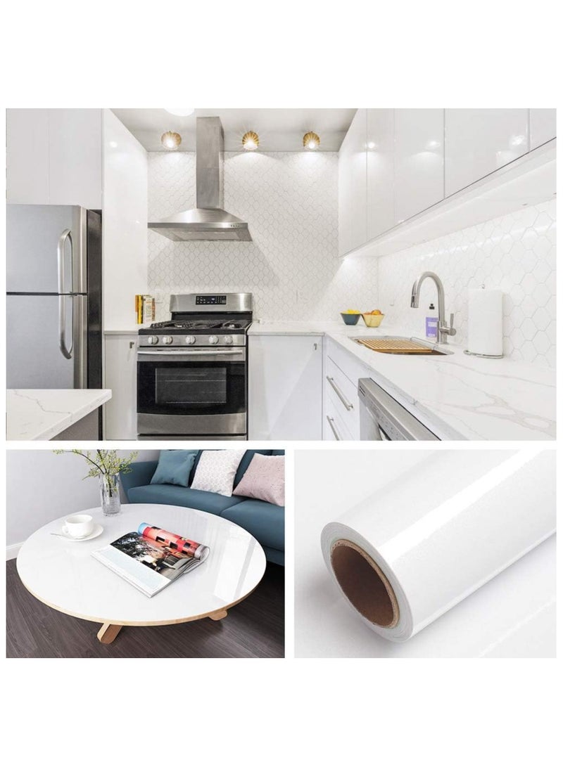 Sticky Back Wall Paper Furniture Sticker Peel Wallpaper Glossy Glitter Effect Contact Paper - Image 3