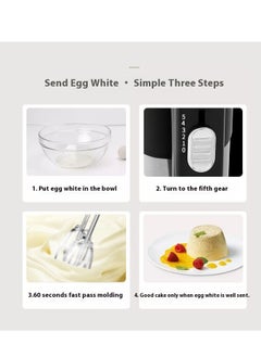 sokany Electric Hand Mixer,800W 5 Speed Daily Collection Mixer,with Hook and Beater  - Image 2