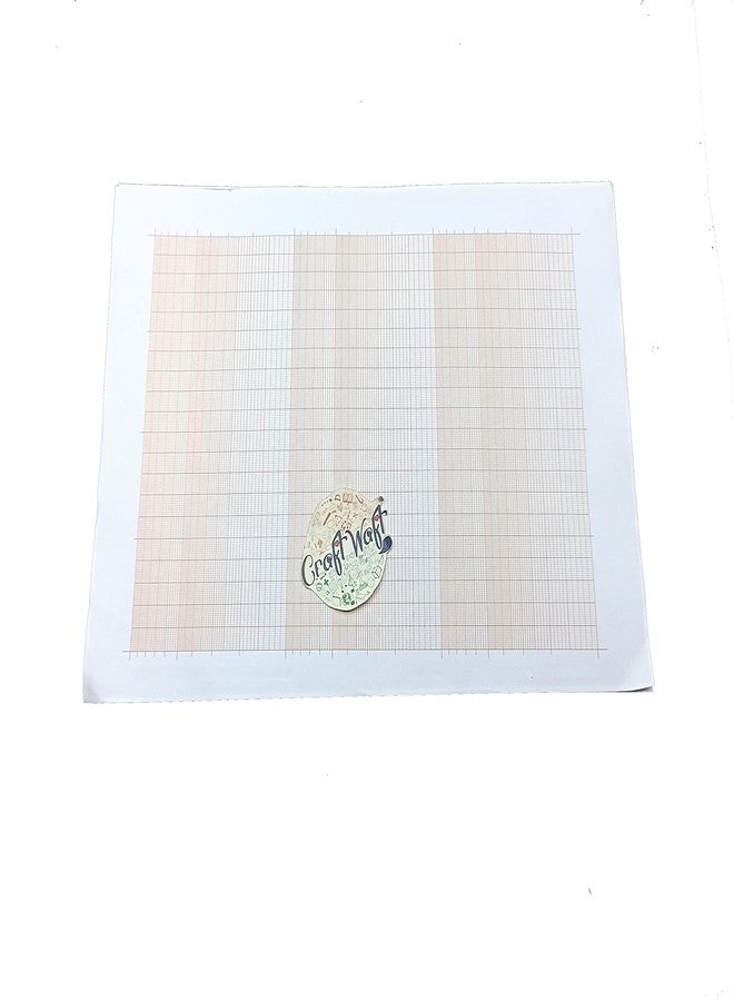CRAFTWAFT ورق رسم بياني شبه لوغاريتمي من كرافتوافت (20 سم × 3 دورات) عبوة من 25 - Image 2