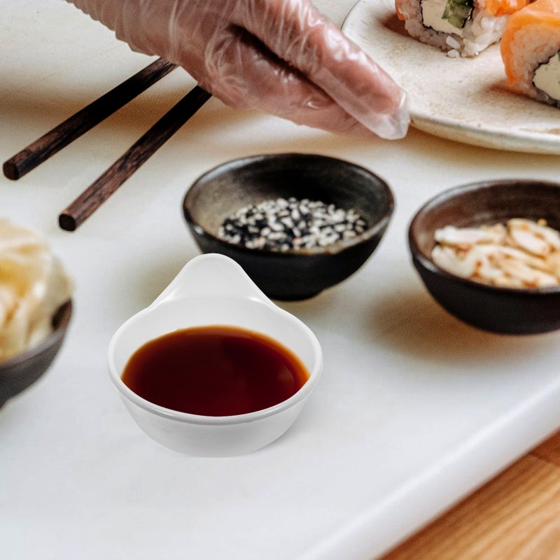 6Pcs Sauce Dish Seasoning Dish Dumpling Dipping Dish Kitchen Supplies - Image 4