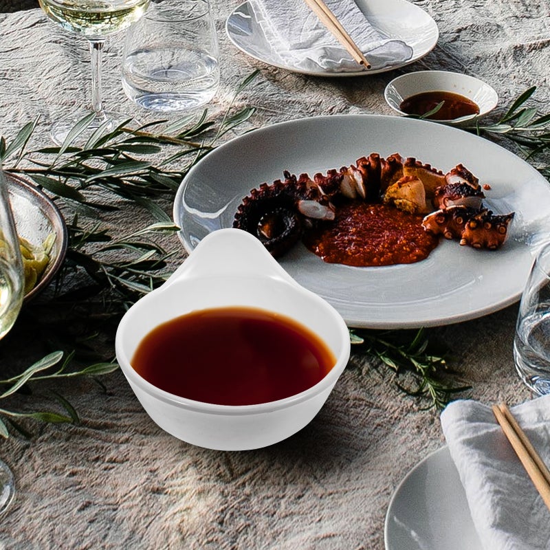 6Pcs Sauce Dish Seasoning Dish Dumpling Dipping Dish Kitchen Supplies - Image 2