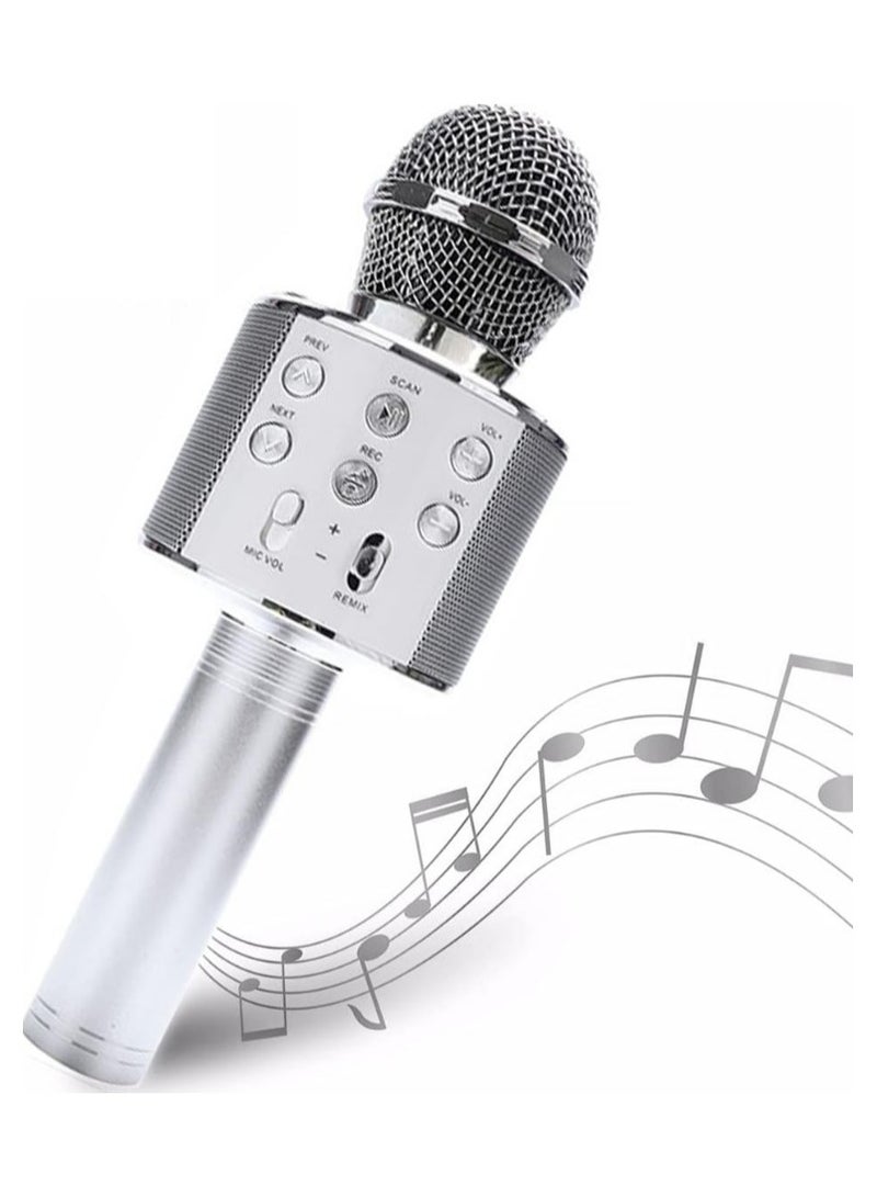 Wireless Microphone, Kids Toy for 3-12 Years Old, Karaoke Gift for Girls - Advanced Wireless Handheld Multifunctional Bluetooth Karaoke Microphone, Mic with Speaker for All Smartphones - Home Party and Birthday Gift for Kids - Gift Toys for Girls Age 4 5 6 7 8 9 10 Years Old and Up for Birthday and Home Party - Casting for Kids - Portable Karaoke Machine with Microphone, Perfect for Birthdays Encourages Creativity and Fun for Kids  - Image 1