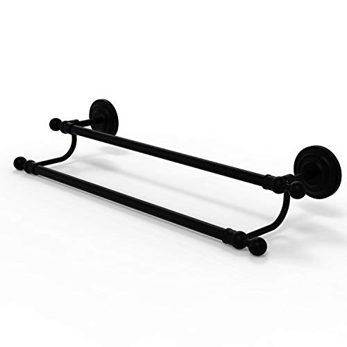 Allied Brass QN-72/24 Que Collection 24 Inch Double Towel Bar, Matte Black - Image 5