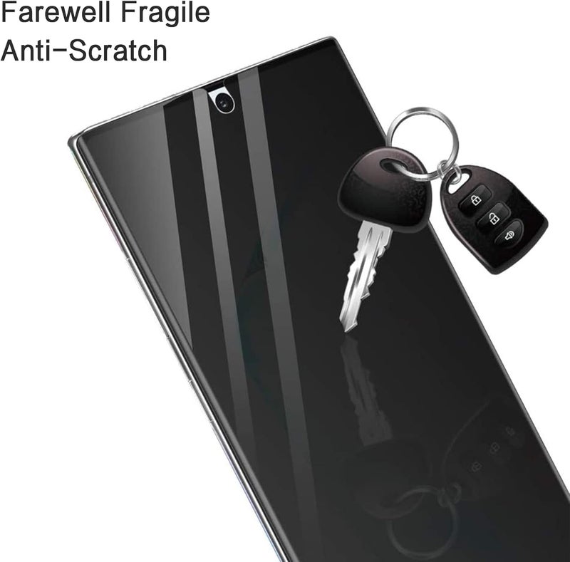 UltiUnison واقي شاشة الخصوصية لجهاز Samsung Galaxy Note 10 plus [ليس زجاجيًا]، فيلم مرن مضاد للتجسس شفاف واقٍ ناعم من TPU، فيلم مضاد للوهج ومقاوم للخدوش لجهاز Samsung Galaxy Note 10 plus - Image 4