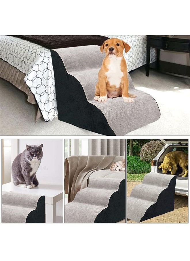 Generic - Pet Ramp for Bed,3 Step Foam Dog Ramp,Dog Stairs for Small Dogs,Durable Easy Dogs Couch Ramp,Dog Steps Bed for Cats, Older Dogs,Small Pets - Image 1