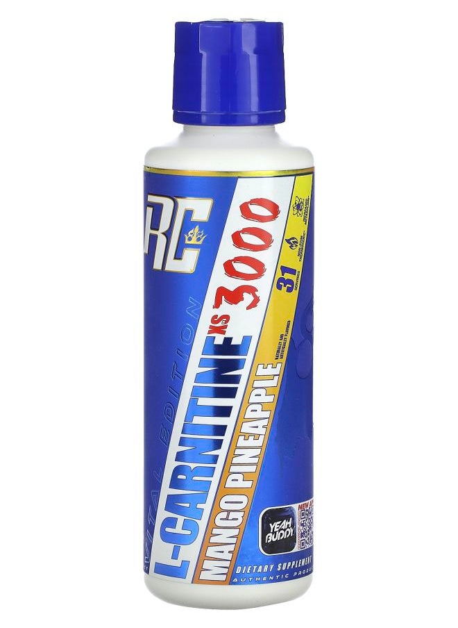 RONNIE COLEMAN Vital Edition L-Carnitine XS 3000 Mango Pineapple 16 fl oz (473.28 ml) 