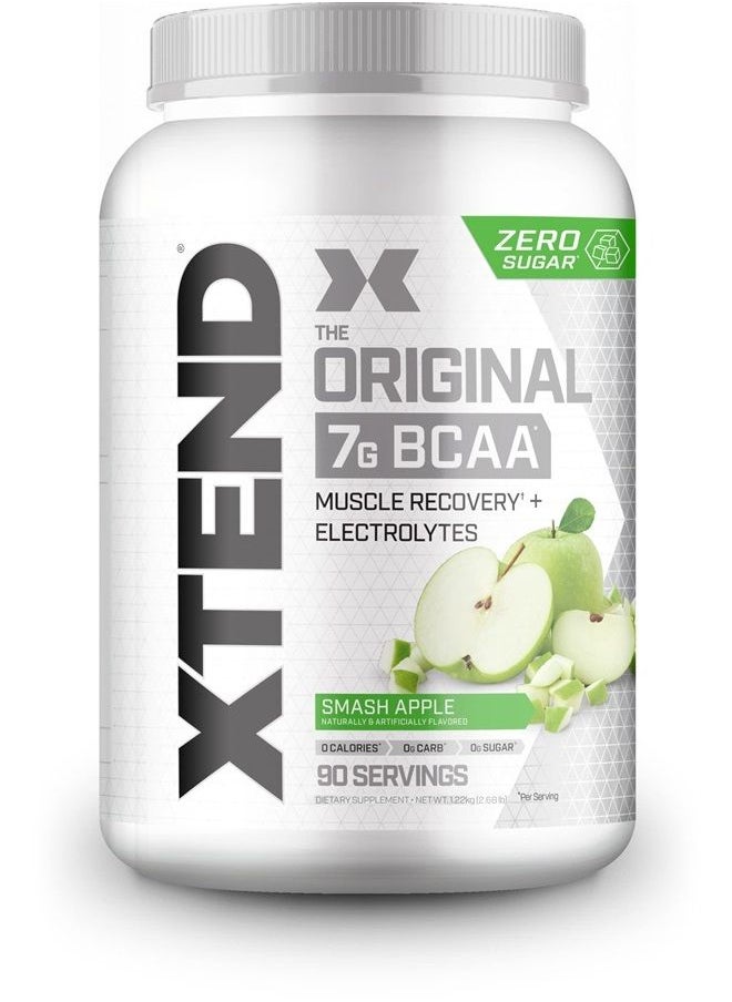 SCIVATION XTEND Original BCAA Powder Smash Apple | Sugar Free Post Workout Muscle Recovery Drink with Amino Acids | 7g BCAAs for Men & Women | 90 Servings  - Image 1