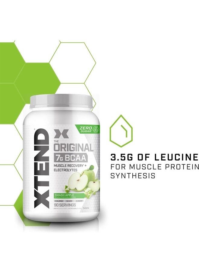 SCIVATION XTEND Original BCAA Powder Smash Apple | Sugar Free Post Workout Muscle Recovery Drink with Amino Acids | 7g BCAAs for Men & Women | 90 Servings  - Image 2
