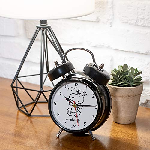 Mark Feldstein & Associates Mark Feldstein The Original Snoopy Peanuts Wacky Waker Bedside Alarm Sound Clock 7x5 - Image 2