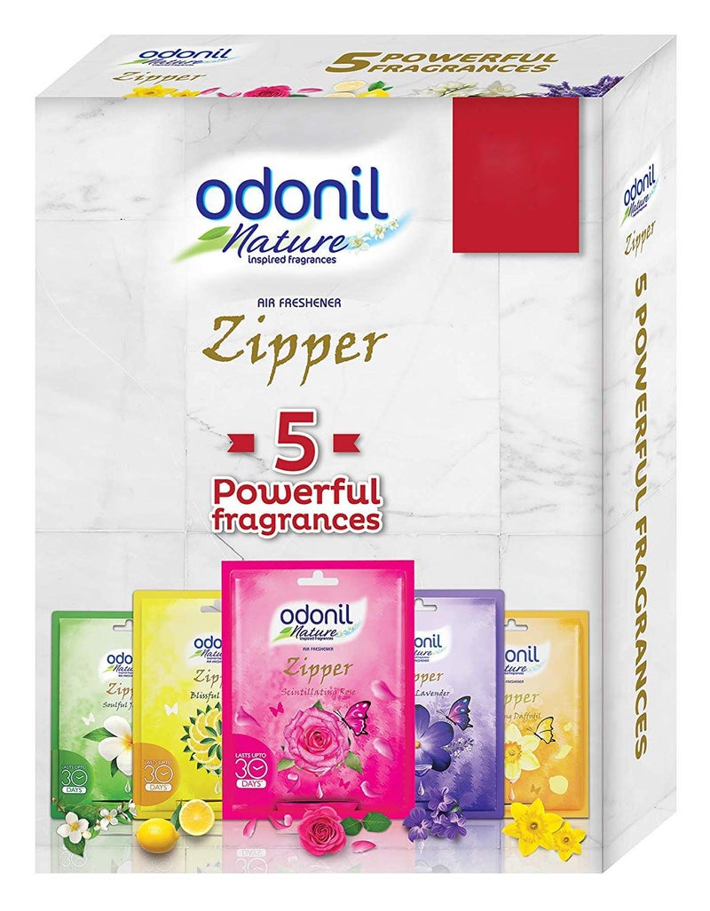 Odonil أودونيل معطر هواء الحمام بسحاب - 10 جرام (عبوة من 5) - Image 1