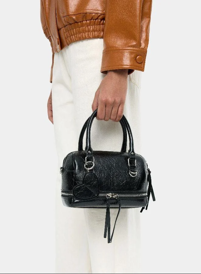 بارفوا حقيبة يد بتأثير متشقق وقلادة