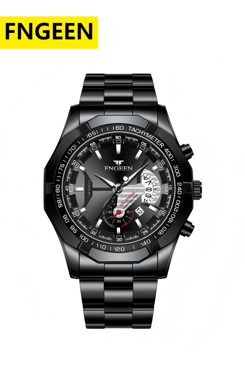 فنجين ساعة للرجال، ساعات كوارتز التجارية ساعات المعصم للرجال ساعات مضادة للماء للرجال ساعات رقمية بسيطة أنيقة - Image 1