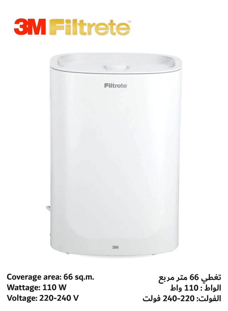 فلتريت ثري إم فيلتريت منقي هواء للغرف المتوسطة حتى 66 متر مربع باللون الأبيض - Image 2