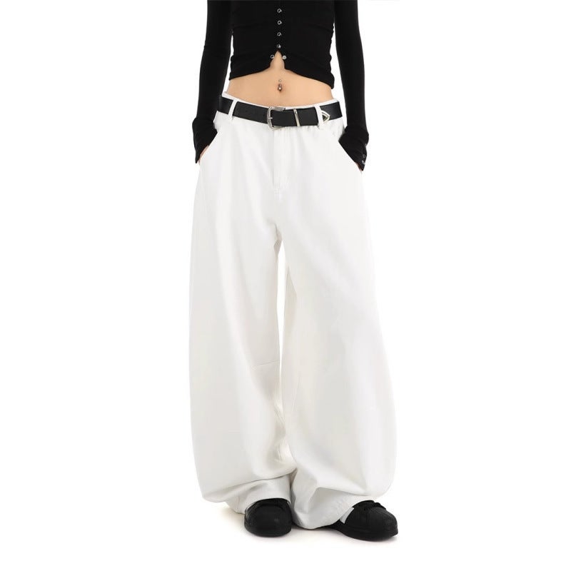 Unisex Classic Denim Jeans Loose Fit Daily Outdoor Wear - Image 3