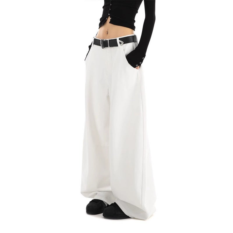 Unisex Classic Denim Jeans Loose Fit Daily Outdoor Wear - Image 2