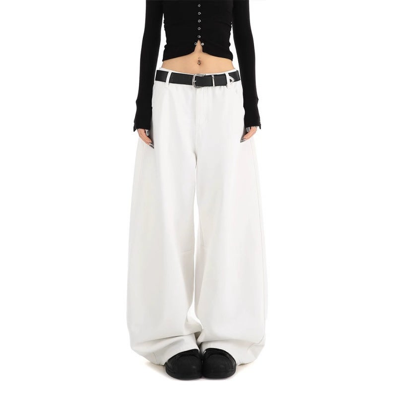 Unisex Classic Denim Jeans Loose Fit Daily Outdoor Wear - Image 1