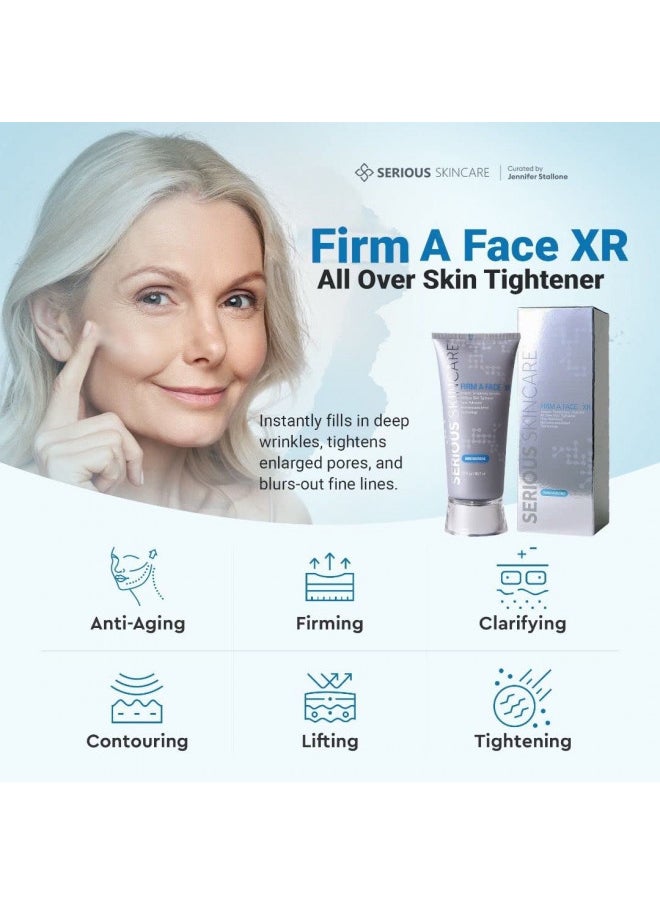Serious Skincare - Serious Skincare Firm A Face XR - All Over Skin Tightener - Instantly Reduces Appearance of Fine Lines, Wrinkles and Enlarged Pores - 3.2 oz.- Instant - Temporary - Invisible (1pack) - Image 1