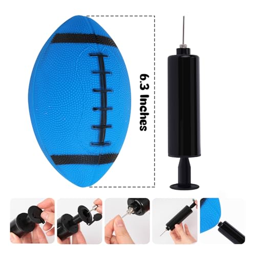 Shindel 6PCS Mini Inflatable Football, 6.3 inch Waterproof Footballs Toys for Kids Perfect Outdoor & Indoor Games, Summer Pool Beach Toy, Birthday & Football Lovers Party Favors - Image 2