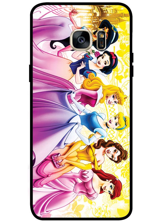 EYE CATCH - Protective Case Cover For Samsung Galaxy S7 Edge Smart Series Printed Protective Case Cover for Samsung S7 Edge Disney Princess - Image 1