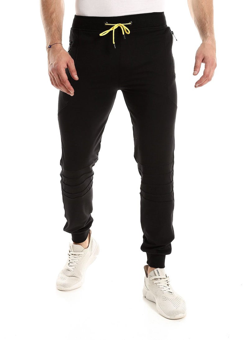 Caesar Caesar men Detailed MensCasual SweatPant,black,M - Image 1