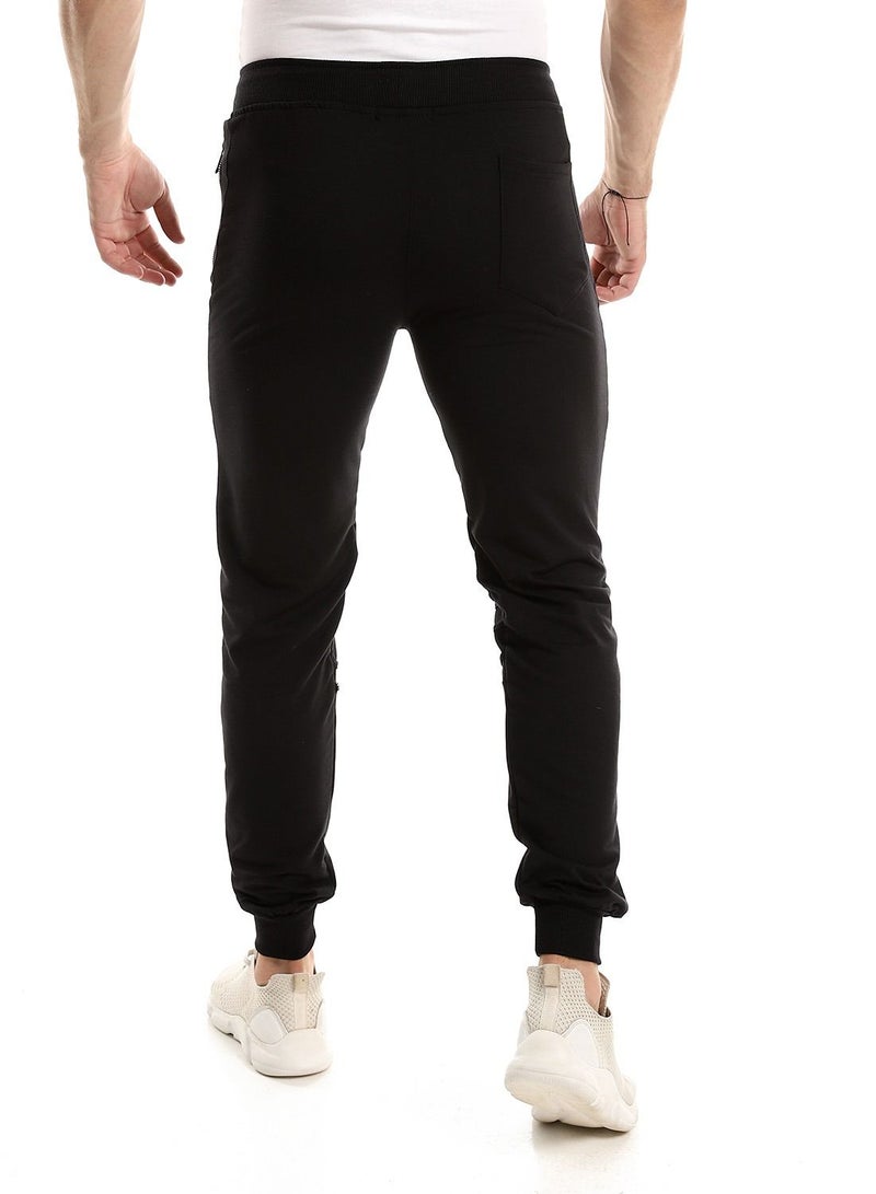 Caesar Caesar men Detailed MensCasual SweatPant,black,M - Image 3