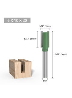 Generic Straight Cut Router Bits Shank, 5Pcs Double Flute Straight Router Bit Set,Cutting Diameter Trimming Cutter for Woodworking  - Image 5