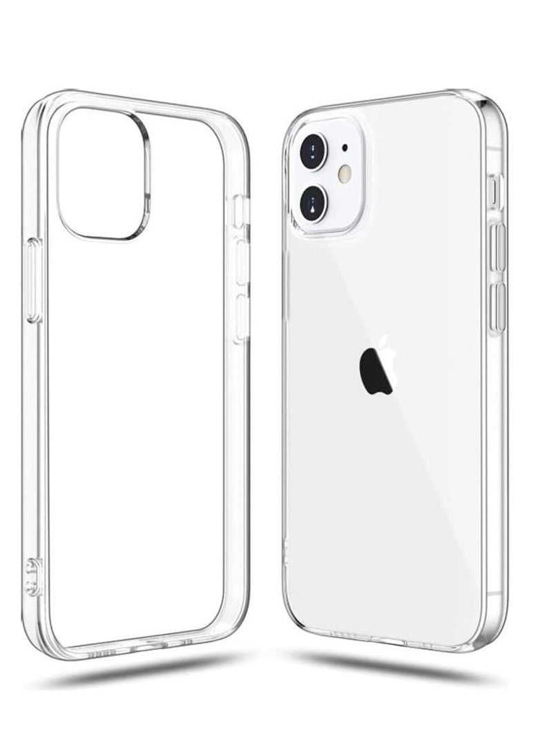 Case Compatible with iPhone 12/12 Pro Case Crystal Clear Soft TPU Gel Case Flexible Silicone Anti-Scratch Transparent TPU Cover - Clear