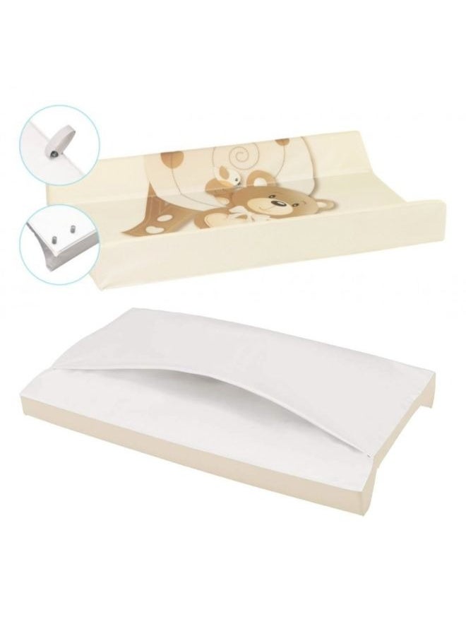 cam - Baby Soft Changing Mat With Pocket To Fit On The Chest Of Drawers With Firm Support And Comfortable, Easy To Clean And Carry On The Go, Diaper Pad For Dresser From 0 To 11 Kg - Assorted - Image 1