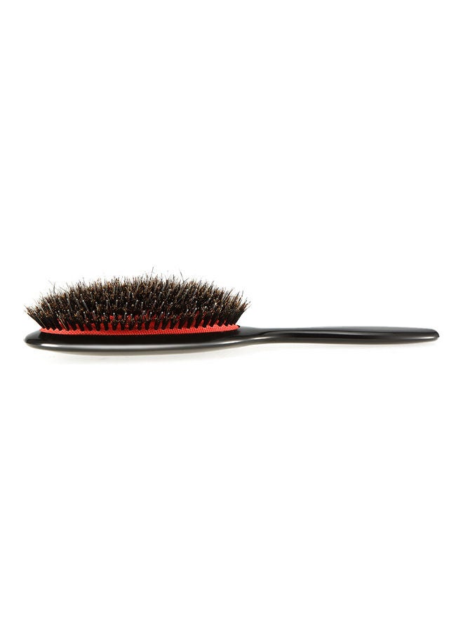 NIBEMINENT Boar Bristle Oval Brush Red/Black - Image 3