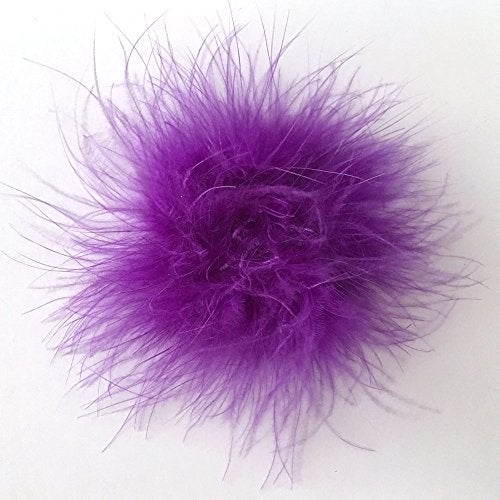 Yazon Marabou Feather Puffs DIY Crafting Feathers Circle Assorted Feathers Flower For Craft Headbands Making 18pcs - Image 3