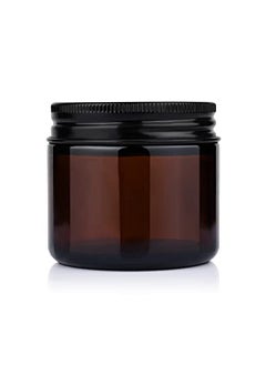 JARBAZAAR JARBAZAAR PACK OF 4 PCS 100 GM AMBER GLASS JAR for cosmetics and candle making  - Image 1