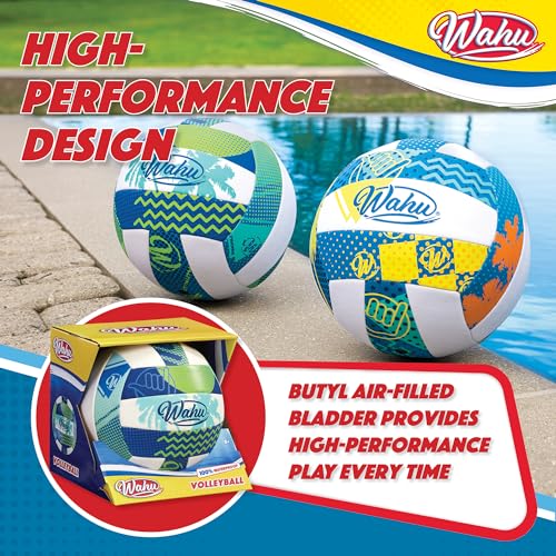 Wahu 100% Waterproof Soft Beach Volleyball for Play in and Out of Water, Outdoor Regulation Size 5 Volleyball for Beach and Pool, Green - Image 5
