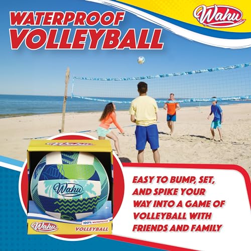 Wahu 100% Waterproof Soft Beach Volleyball for Play in and Out of Water, Outdoor Regulation Size 5 Volleyball for Beach and Pool, Green - Image 3