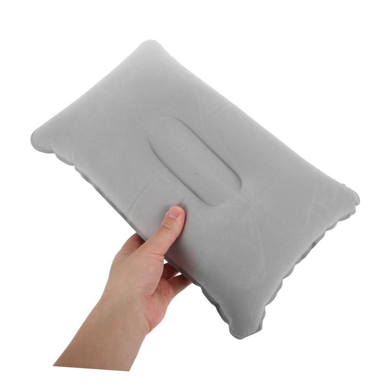 Inflatable Travel Pillow 2 Pack Memory Foam for Airplane Camping and Outdoor Back Support - Image 4