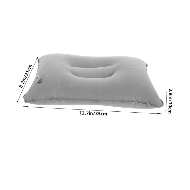 Inflatable Travel Pillow 2 Pack Memory Foam for Airplane Camping and Outdoor Back Support - Image 3